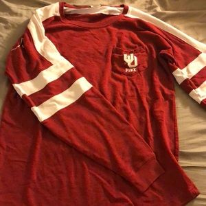 PINK OU sooners long sleeve shirt